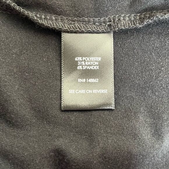 NWT Torrid Jersey Bodycon Black Dress V Neck Ruched Seaming Long Sleeve Women 2X - Picture 11 of 16